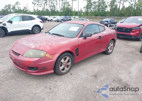 2005 Hyundai Tiburon Gs из США, поврежденный, VIN KMHHM65D35U168510